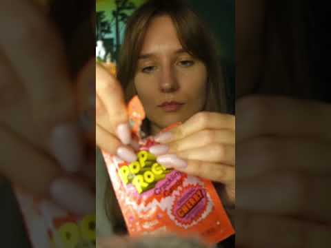 strzelające cukierki POP ROCKS 🍒 ASMR po polsku #shorts