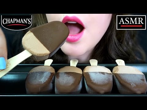 ASMR Chocolate Ice Cream Bars ~ SATISFYING Eating Sounds