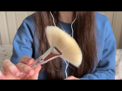 ASMR brushing your face until you fall asleep😴 | no talking | personal attention