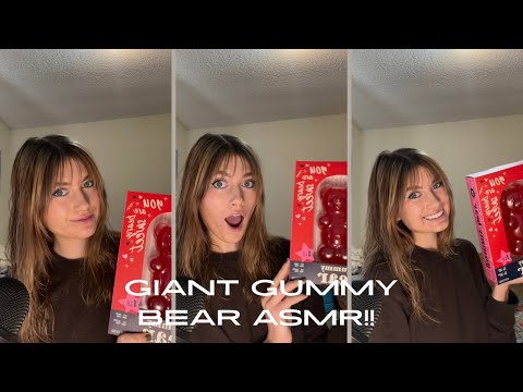 ASMR giant gummy bear?!?!