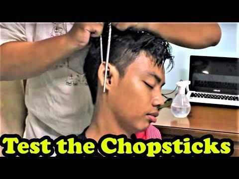 ASMR Intense Chopsticks Head Massage - Relaxing part 1