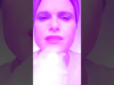 ASMR Face Exam with Purple Light ✨