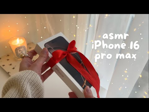 ASMR suomi | uusi puhelin unboxing & esittely apple iphone 16 pro max