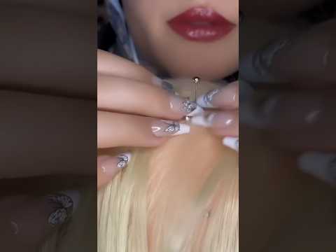 Pin plucking 💆🏻‍♀️📌 #asmr #visualtingle #satisfying #relax #tingles #shorts #asmrforsleep