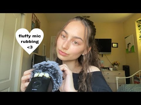 asmr for when your brain won’t shut up 🥹 (fluffy mic cover + rambles)