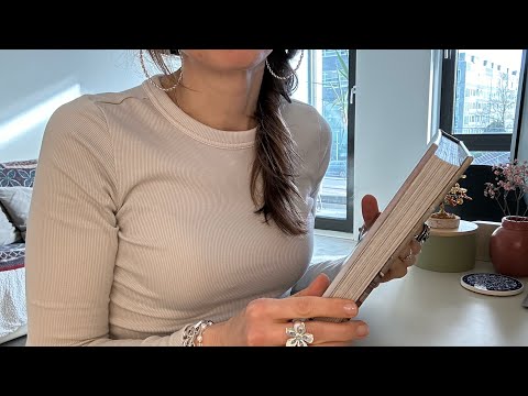 ASMR Soft Spoken📕 Page Turning, Whispers to Relax 😅🧘🏼‍♀️Yin Yoga Book