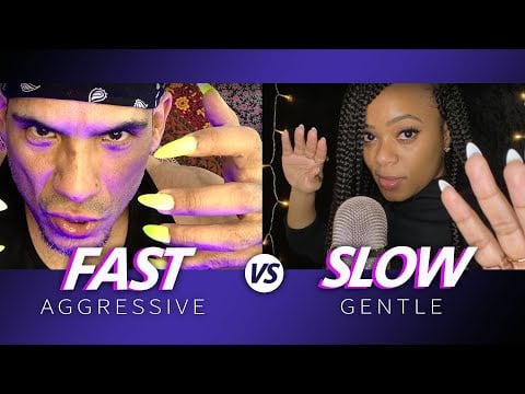 ✨ ASMR Fast vs Slow Tapping Triggers with Long Nails | Ft KO ASMR