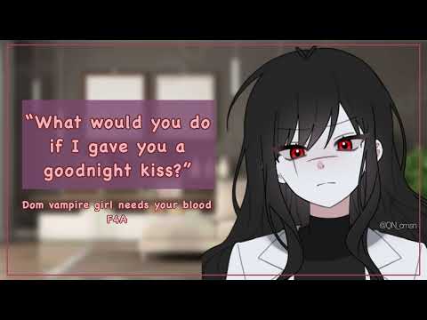 Dom vampire girl is wounded and needs your blood [f4a][pt.2][femdom][soft][stubborn]