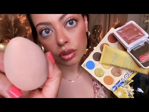 ASMR| BESTIE Does Your BRONZED SUMMER MAKEUP (PERSONAL ATTENTION)