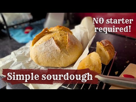 Easy Sourdough Without Starter 🧡 Baking Day Recipe