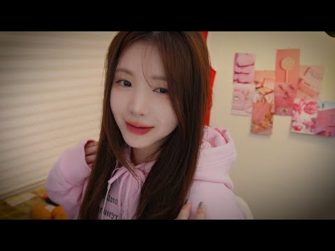 한국어ASMR(sub) "준비물:잠옷"친구야 잠들기 좋은 아지트에서 힐링하러와😴🎮 아지트소개,귤,앞머리잘라주기,귀소독,귀청소,동숲게임,위스퍼링..