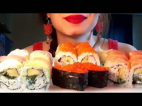 ASMR 🍣 SUSHI PLATTER| EATING SOUNDS (NO TALKING)