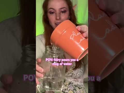 You thirsty? #asmr #redhead #fairy #watersounds