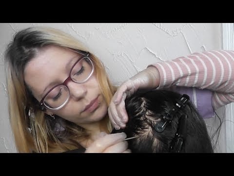 🧖‍♀️ ASMR ROLEPLAY HEAD LICE TREATMENT 💆‍♀️ Scalp Massage Scratching Pointed Tools Rubbing Oil