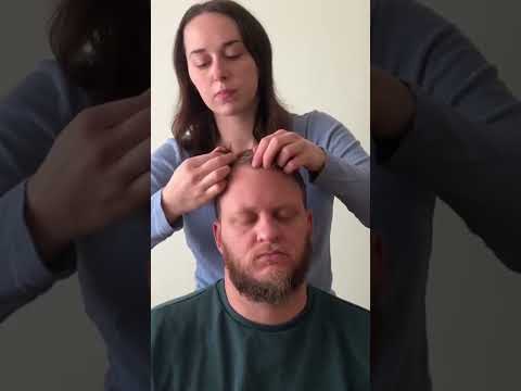 ASMR Hair Pulling Head Massage #relaxationmassage #realpersonasmr #scalpmassage #asmrforsleep
