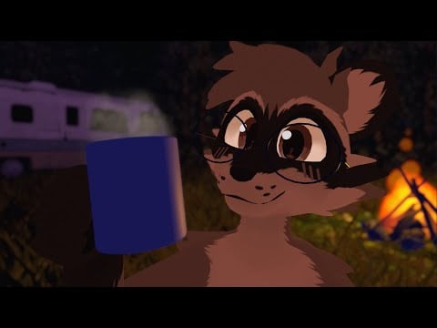 [Furry ASMR] A Quiet Night Camping by the Fire 🔥 | You’re Safe & Cozy