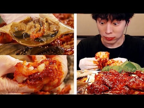 Mukbang SPICY SEAFOOD🦀|밥도둑 간장게장 VS 양념게장 먹방|비빔밥|ワタリガニ|Crab Real Sounds EATING SHOW [SIO ASMR 시오]
