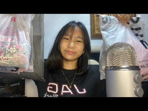 ASMR Clothes Shopping Haul 🛍️