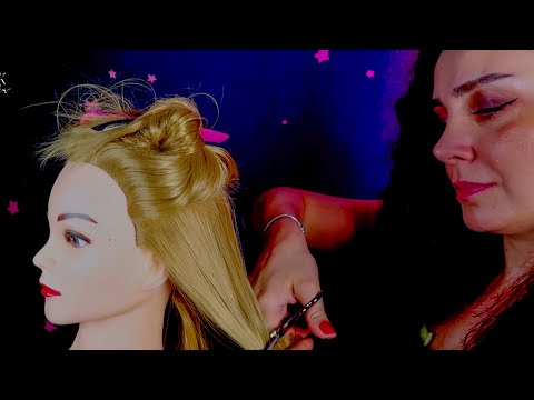 ASMR | Gece Kuaförü Saçlarını Kesiyor 💇🏻‍♀️| Türkçe ASMR