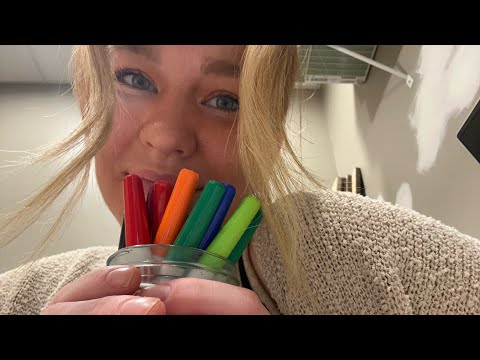 LOFI ASMR: Doing your makeup with markers 🌈