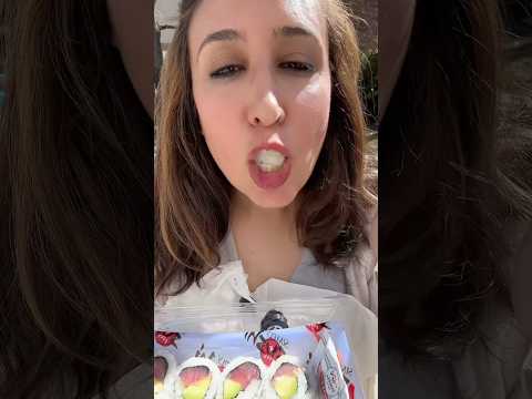 Sushi Mukbang #mukbang #asmr #eatingsounds #sushi #outdoors
