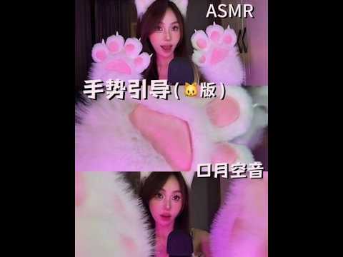 ASMR｜猫爪爪🐱手势引导～ #asmr #手势引导 #口腔音 #助眠视频 #解压