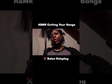 ASMR Bang Cutting Salon Roleplay  #satisfyingvideo