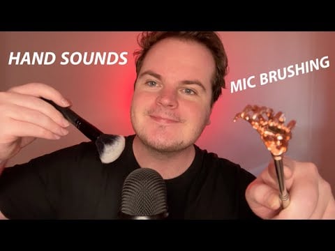 FAST & AGGRESSIVE ASMR HAND SOUNDS, MIC BRUSHING, VISUAL TRIGGERS
