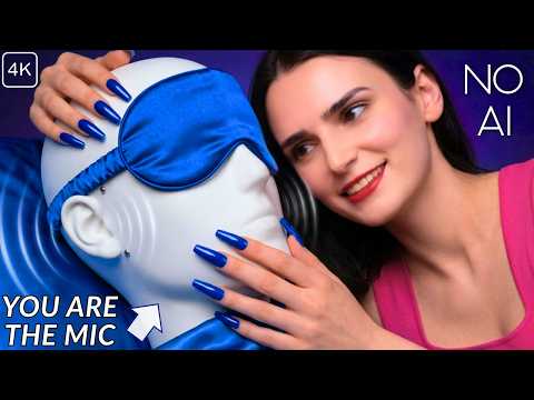 ASMR BUT You Are the Mic 😱 Mic Scratching + Tapping on BINAURAL Head Mic for Sleep NO Talking Echoed