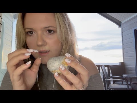 Positive Affirmations | Ocean Sounds | Rock Tapping | ASMR