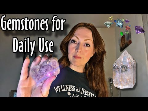 Gemstones for Daily Use 💎💎💎 | Reiki ASMR | Soft spoken, tapping, hand movements…