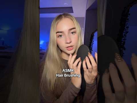 Real hair brushing sound 🤭 #asmr #asmrsounds