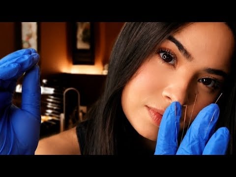 ASMR:￼ SESSÃO DE ACUPUNTURA ￼RELAXANTE (atenção pessoal+ sussurros)