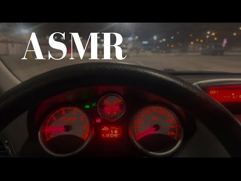 ASMR Driving Sounds & Night Ride ( reverse driving, handbrake pulling, engine sounds, gear shifting)