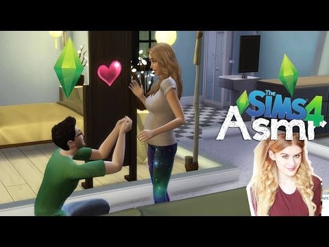 Sims 4 lets play whispered ASMR love story [1 Hour]