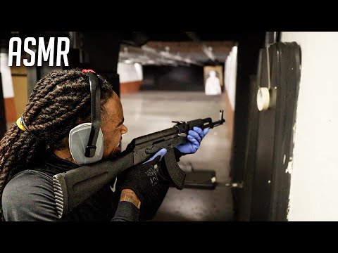 ASMR | **INSANE AK SHOOTING SOUNDS ** For SLEEP And Relaxation Whispers , AND ammo Triggers