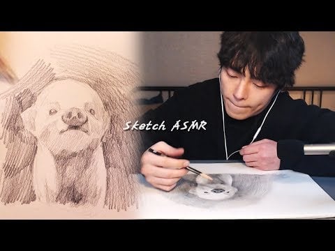 30분 아기돼지 스케치 소리 │PIG Sketch ASMR│수면유도,평온,안정,휴식,집중,불면증,잠안올때,공부할때 듣는소리│ (asmr sio 시오)