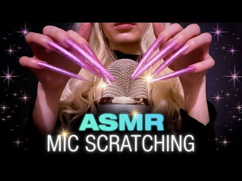 ASMR ✨ Intense Ear to Ear Mic Scratching w/ CLAWS✨ No cover✨ Deep, loud and tingly! ⚡️No talking!