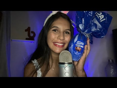 ASMR COMENDO OVO DE PÁSCOA 🐰