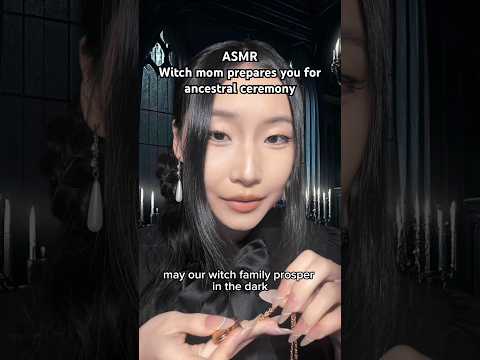 ASMR Witch mom preps you for ancestral ceremony🔮🌙#asmr #asmrvideo #asmrsounds #witch #roleplayasmr