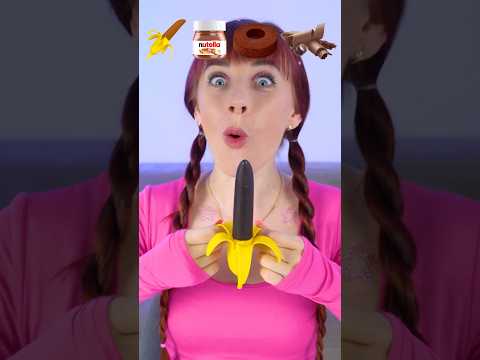 ASMR Chocolate Emoji Challenge, Choco Banana, Cake  #mukbang #eatingsounds