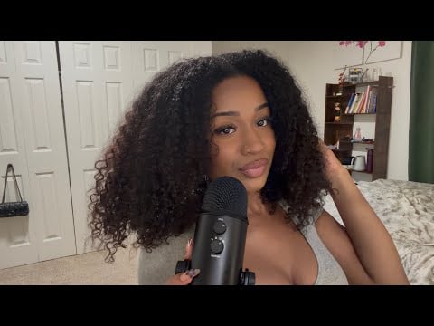 asmr hair play 