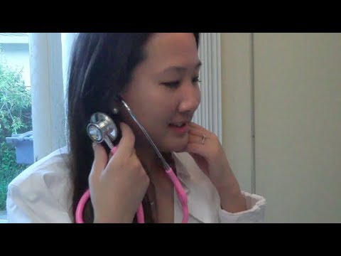 {中文ASMR} School Nurse Roleplay 校醫幫你清洗傷口, 包紮