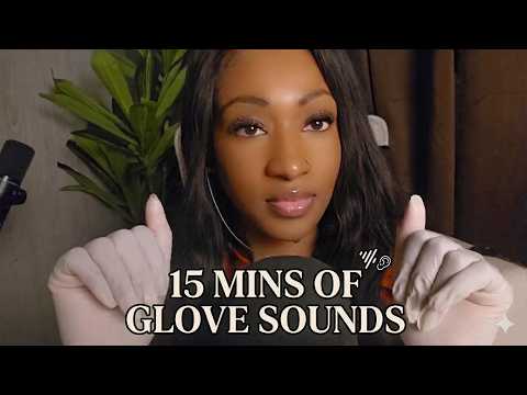 ASMR 15 Mins of Close Up Glove Sounds, & Hand Movements. 🧤🎙️