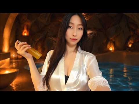 ASMR Private Cave Spa ♨️ | You Deserve This Relaxing Massage & Care