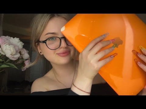 асмр для сдвг таппинг paper clips nails// для сна, personal attention, camera tapping