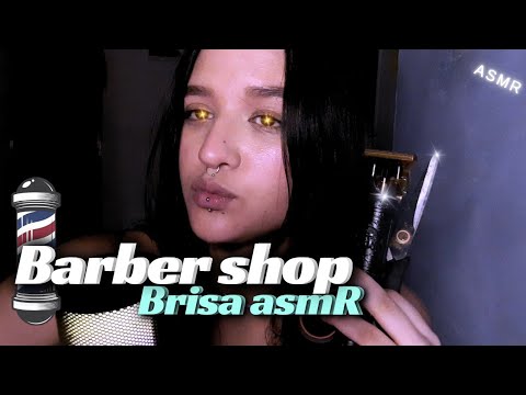 ASMR CASEIRO | FAZENDO SUA BARBA e cortando teu cabelo💜 #brisa #asmr