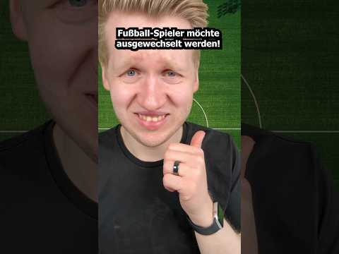 Fußball-Spieler möchte ausgewechselt werden! #asmr
