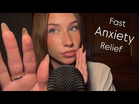 ASMR for Anxiety Relief 🌙 Calming Whispering, Hand Movements + Fireplace Sounds (Sleep Aid)