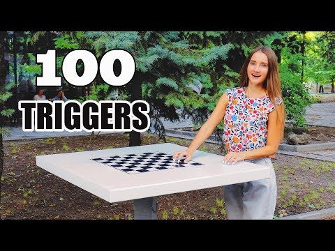 ASMR 100 TRIGGERS in 10 minutes АСМР 100 ТРИГГЕРОВ за 10 минут в ПАРКЕ